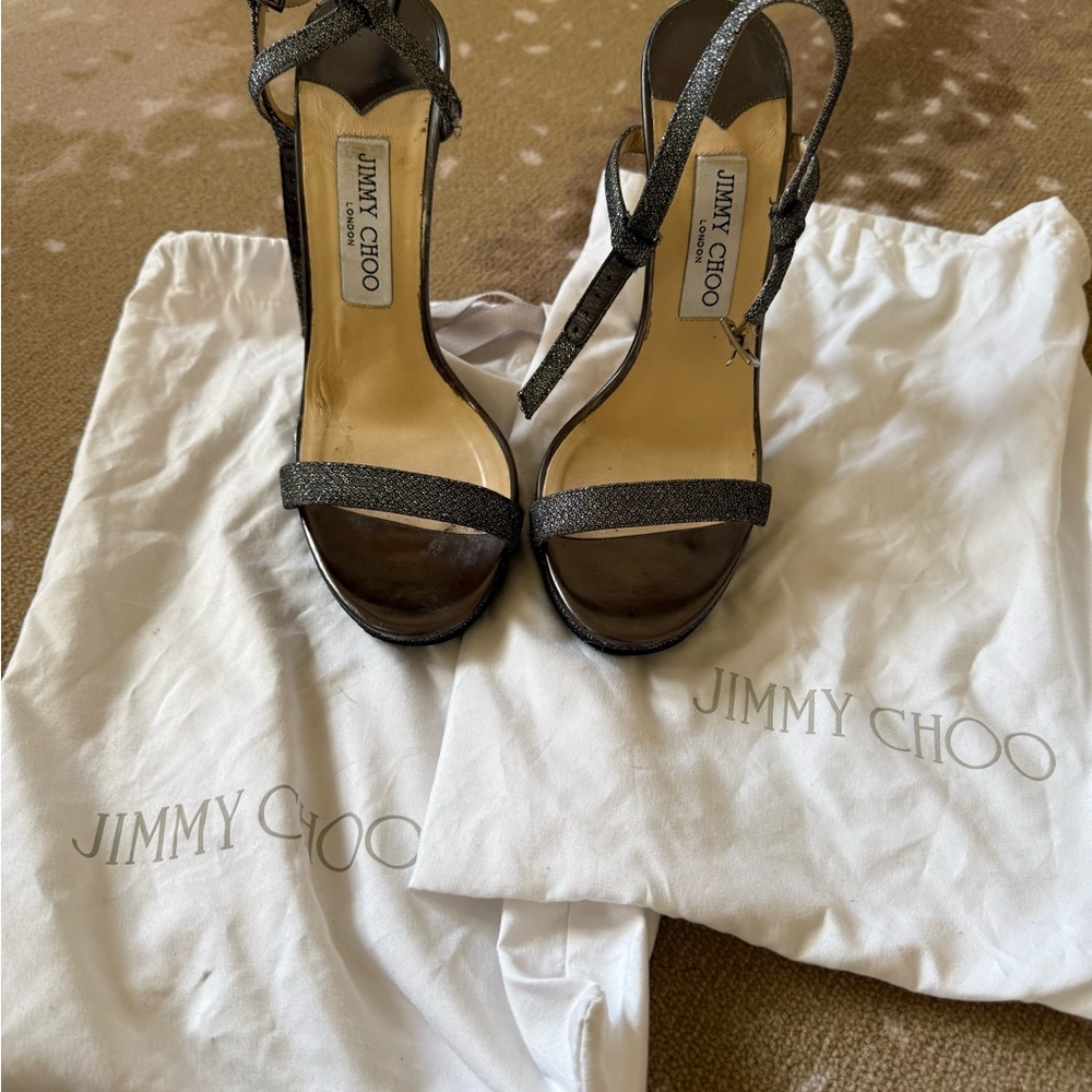 Jimmy Choo Glittering Black Heels